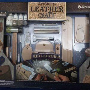 ArtSkills Leather Craft Kit, 64 Pieces